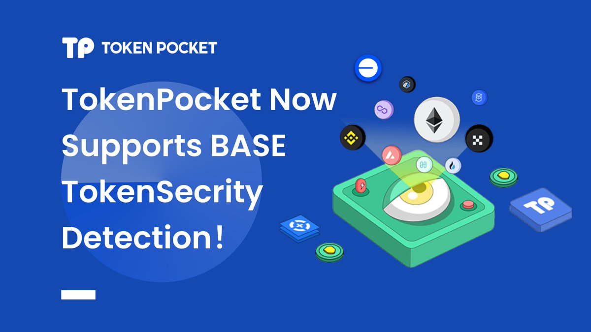 🆕 TokenPocket now offers Token Security Detection on @base! 👉tokensecurity.tokenpocket.pro/#/ ✅ You can also detect tokens directly in-app👇 Simply click on the token, access the detail page > click 'Details' > check the security information on the Token Profile page! 💙 We highly…