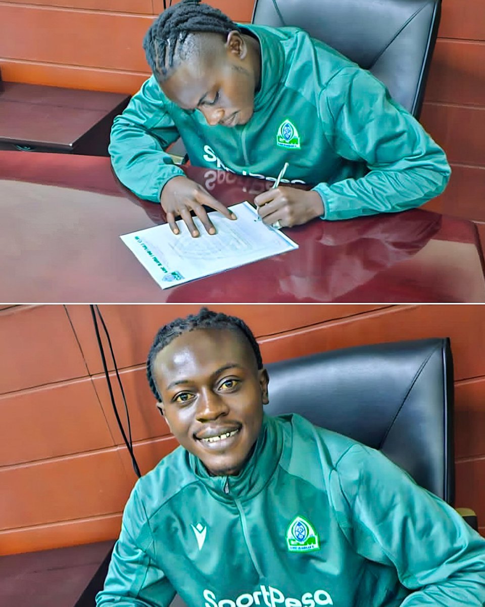 OFFICIAL 🚨✅: Tusker FC left-back Levin Odhiambo has joined Gor Mahia upon the expiry of his contract with the club 🟢✍🏾 #FootballKE