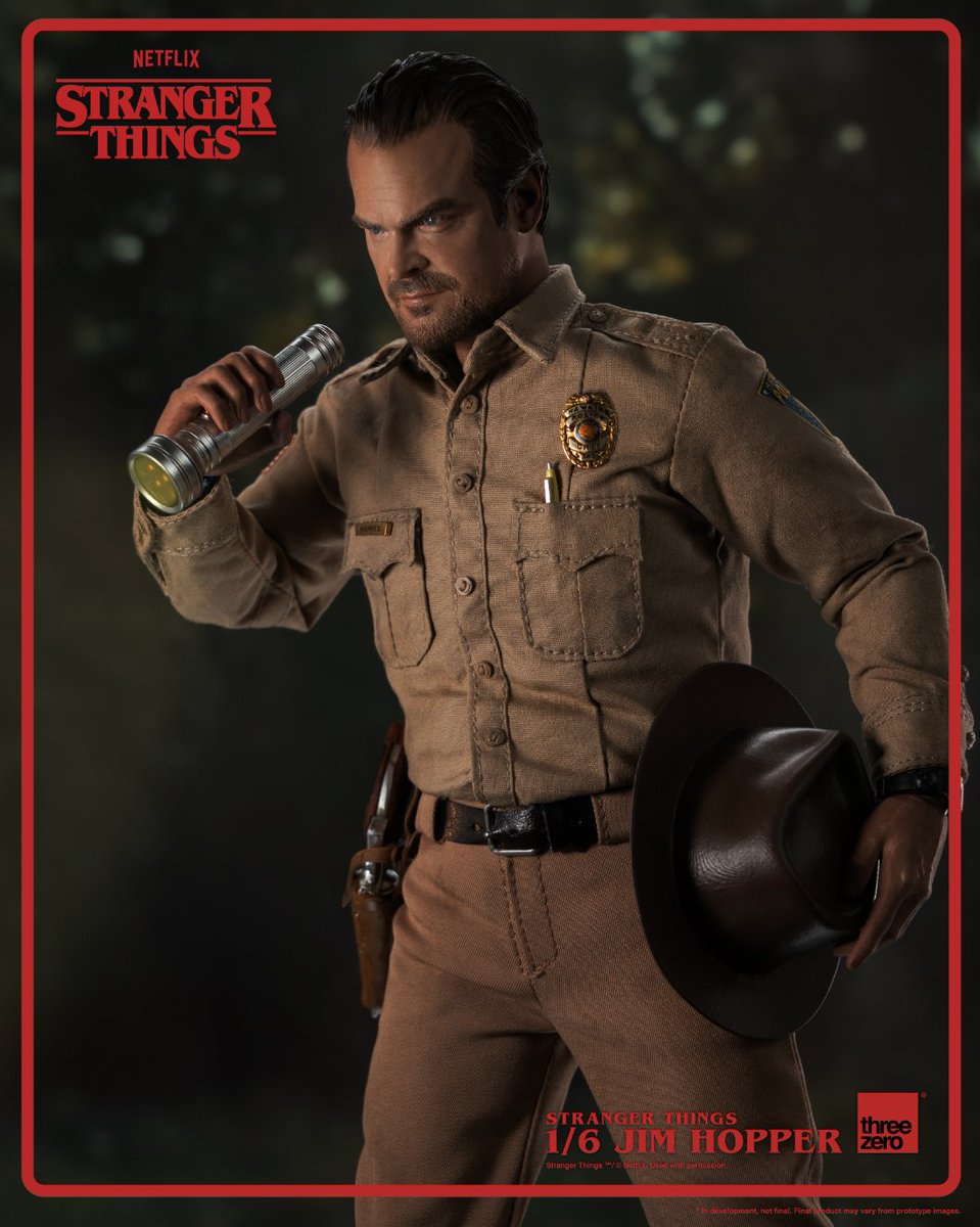 From the hit Netflix series, Stranger Things, the 1/6 Jim Hopper collectible figure is now available for pre-order at threezero Store, threezero Tmall, and distribution partners worldwide! bit.ly/JimHopperENG #threezero #Netflix #StrangerThings #JimHopper #actionfigures