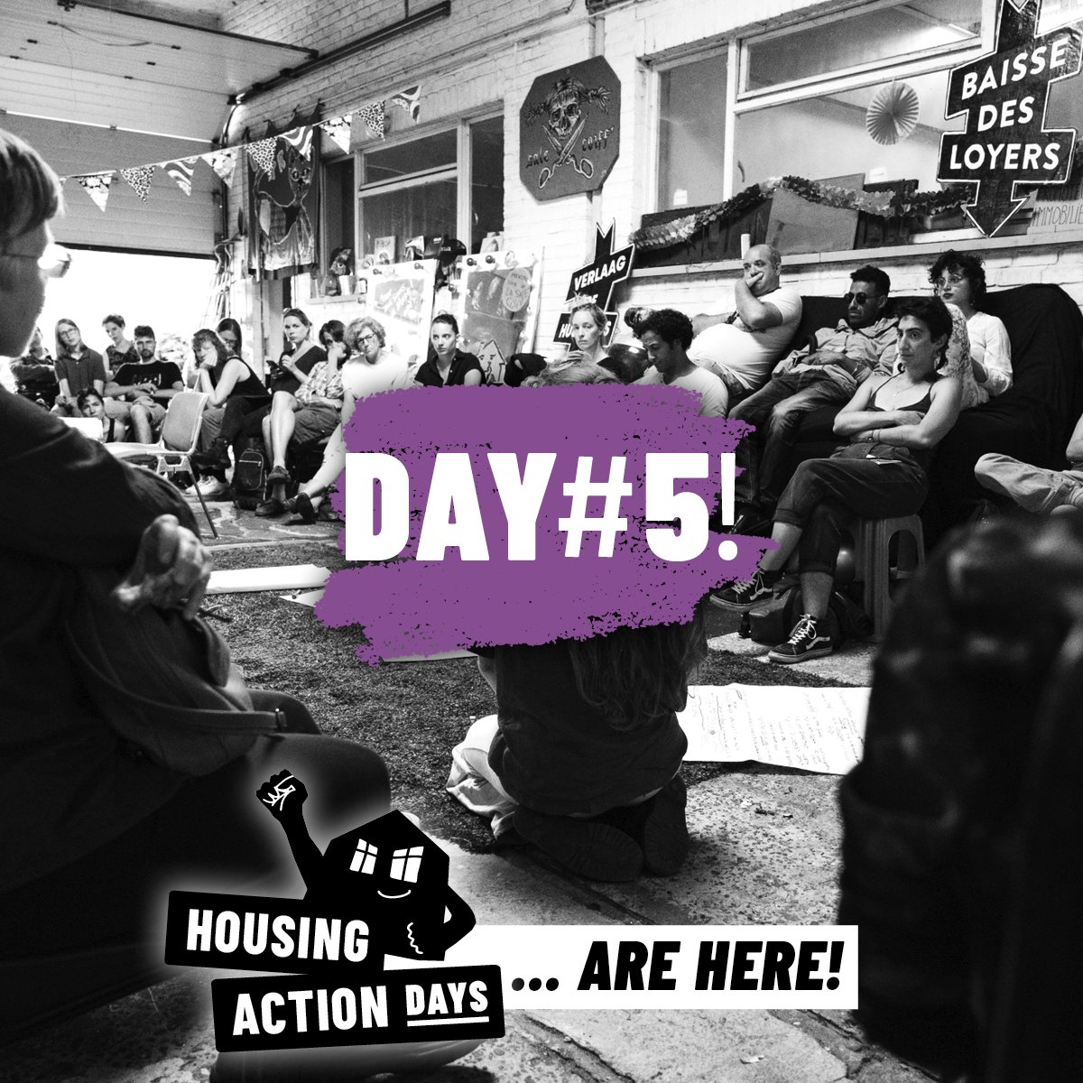 🏠❗️ #HousingActionDays 2024 /// Day 5! 10 days, thousands of people, more then a 100 actions, more than 40 european cities! We will be seen, we will be heard, and we will fight side by side! HOUSING JUSTICE NOW‼️Join #HAD2024! See today's program in the thread 🧵👇