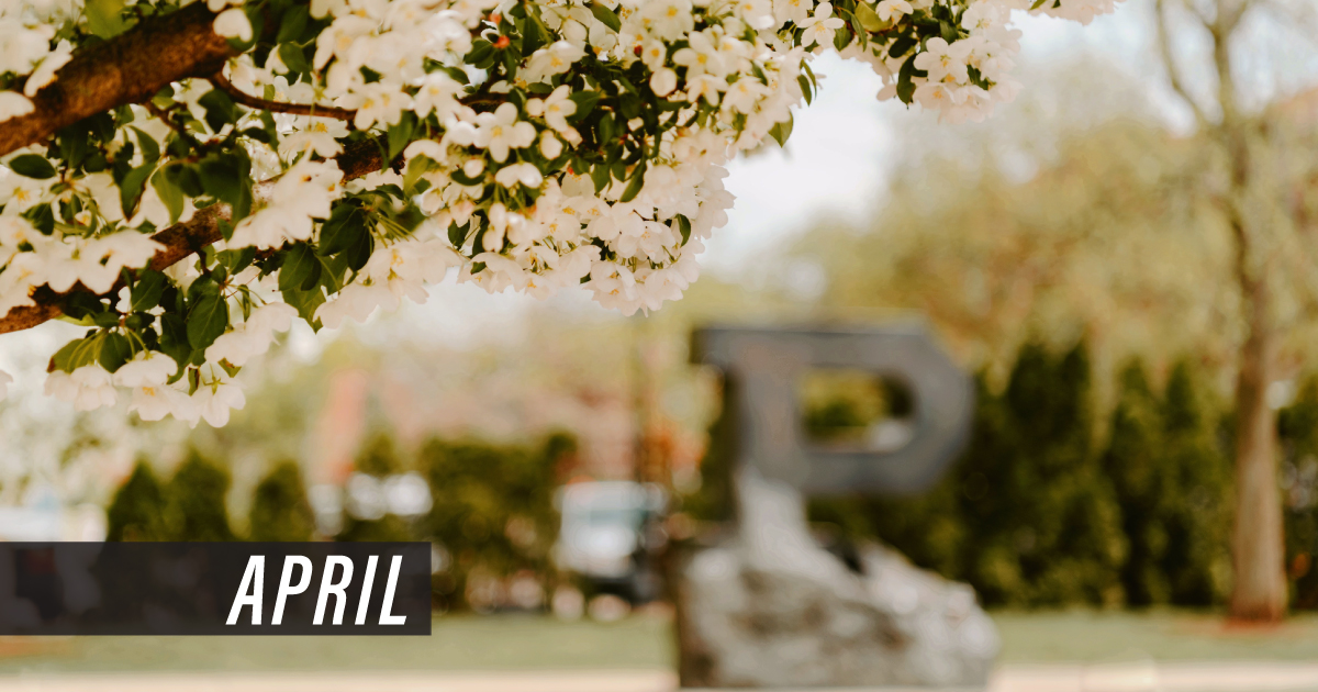 Spring has sprung! 🌷🌷🌷 Don’t be an April fool—add some #Purdue love to your desktop, phone, or tablet with our monthly wallpaper. Download yours today—with or without a calendar—by visiting purdue.university/digitalcalenda….