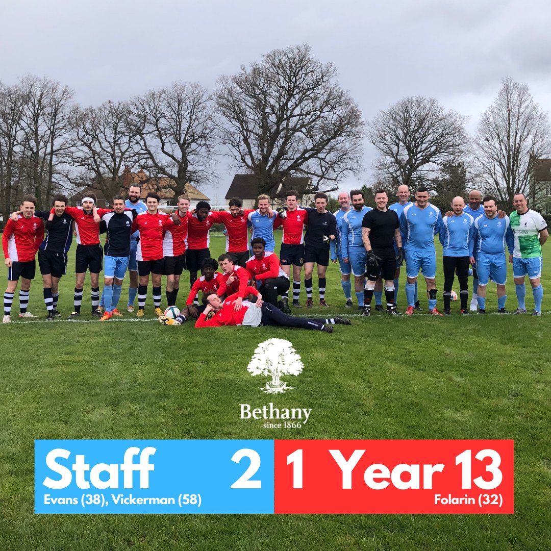 All eyes were on the anticipated annual Staff v Year 13 Leavers football match last week. Femi gave the Leavers the lead, but goals from Mr Evans and Mr Vickerman completed a victory for the Staff this year. Read more 👉 hubs.la/Q02rsZCQ0 #bethanyschool #kent #football