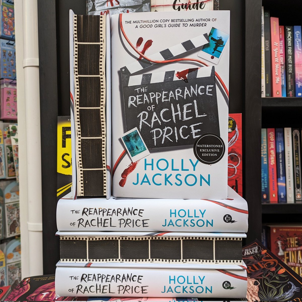 It's here!!! The latest unputdownable thriller from the author of 'A Good Girl's Guide To Murder' is published today, and we've got signed exclusive editions currently available while stock lasts! #waterstones #thereappearanceofrachelprice #hollyjackson