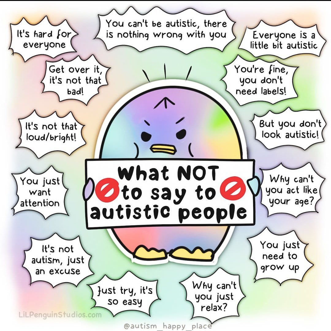 #ActuallyAutistic
#AutismAwareness 
#AutismAwarenessMonth 
#AutismAcceptance
#AutismAcceptancemonth
#stoptheshock 
#banaba 
#makeabaillegal 
#stopaba 
#stopautismspeaks
#stopspectrum10k
#baneugenics
Image sourced from Instagram.