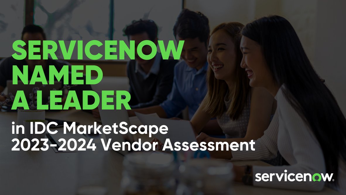 THAT'S COOL!! We're excited to be recognized as a Leader in two <a href="/IDC/">IDC</a> MarketScape 2023-2024 Vendor Assessments! Learn more: spr.ly/6016ZxNu8 <a href="/ServiceNow/">ServiceNow</a>
