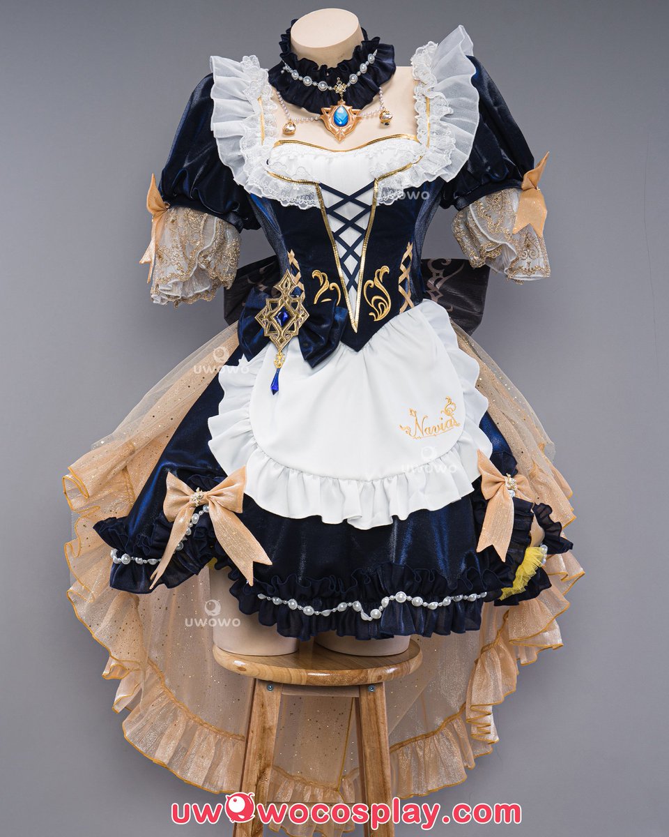 uwowocosplay's tweet photo. Hold your breath, because here it is – our brand new #Navia Maid design! Take a moment to appreciate its beauty and let us know your thoughts.

*This costume will be available for pre-sale near the end of this month.

#UowowoCosplay #GenshinImpact #Navia #cosplay https://t.co/uXdxaKMhBE