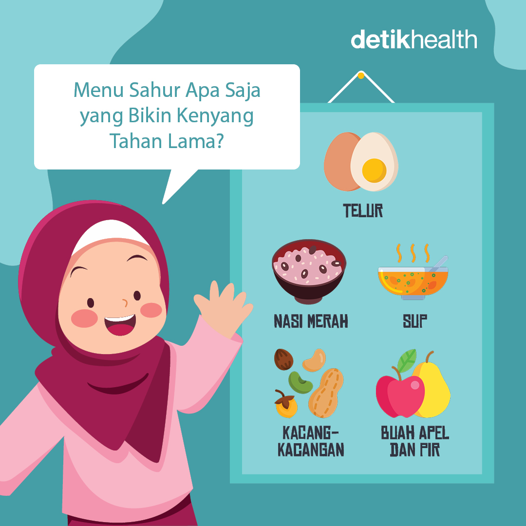 Makan banyak saat sahur memang bisa membuat seseorang merasa kenyang. Namun di bulan puasa, akan percuma jika rasa kenyang tak bertahan lama.

Lalu makanan apa saja yang bisa membuat kenyang tahan lama? Kamu bisa cek di gambar berikut!

#TipsSehat #Ramadan #Puasa #detikhealth