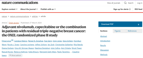 oncodaily's tweet photo. The OXEL trial is out on Nature Communications - @PTarantinoMD
@FilipaLynce @NatureComms
https://t.co/84S75VFlbC
#Cancer #Capecitabine #DanaFarberCancerInstitute #Nature #Communications #OncoDaily #Oncology #OXEL https://t.co/WbcXuigXAm