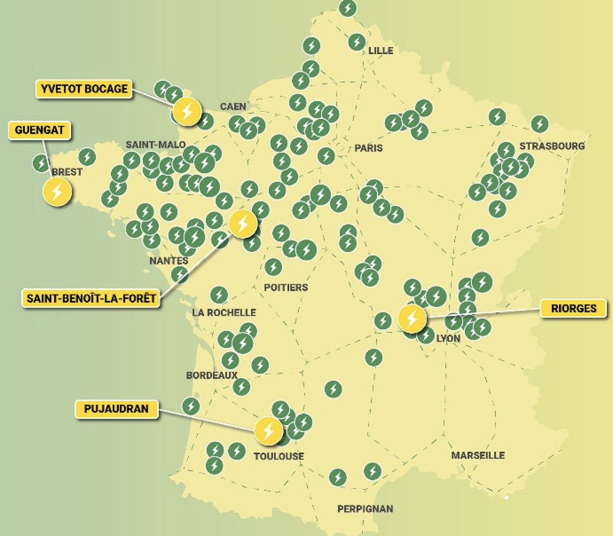 En MARS, 5 nouvelles stations @IECharge ont été mises en service. @Groupe_NW poursuit sa mission : rendre la mobilité électrique accessible à tous👇🏻, au cœur des territoires. #Innovation #France #Mobility