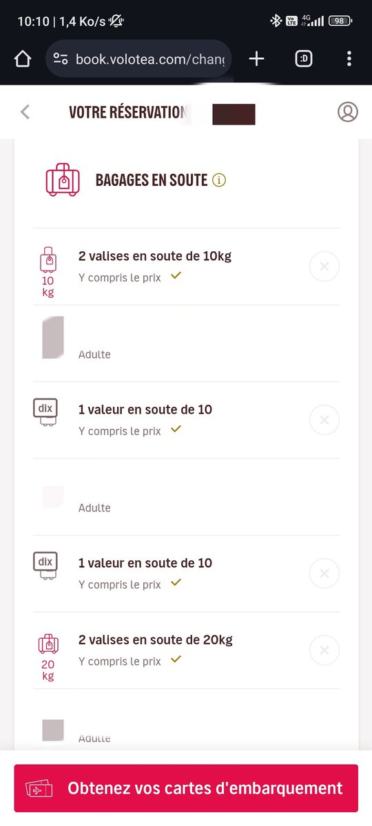 XTremP's tweet photo. @volotea We're two adultes flying with your company, and I cannot understand what we are allowed to bring as checked in luggage, can we only bring one 10kg each ? One 10kg and one 20kg each ? The way your website displays it is so confusing... Can you tell me more about it ? https://t.co/etzzGIbcG9