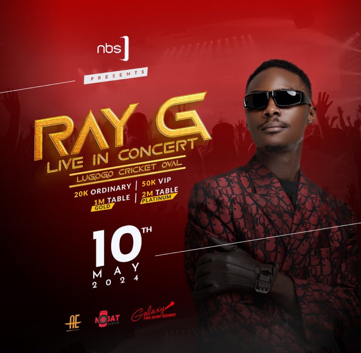 Tell a friend to tell a friend that on 10th May we’re showing up for this our person at Cricket Oval. Sikyo?? 💃🏻💃🏻 🔥🔥🔥🔥 #RayGLiveInConcert