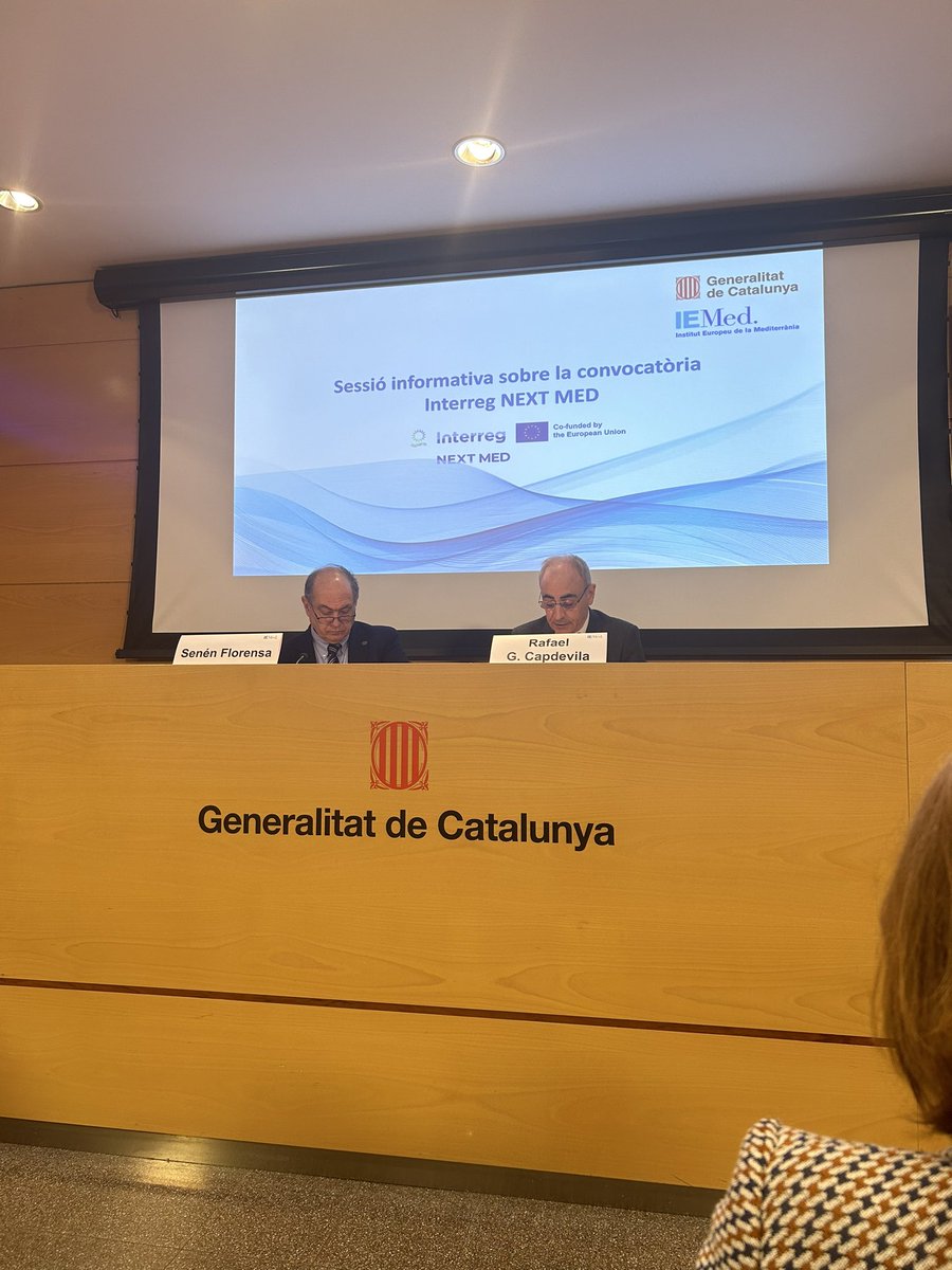 We could not miss the opportunity to attend the @interregnextmed info event hosted by @IEMed_ institute here in Barcelona! Ready to be informed, network and learn what is next!