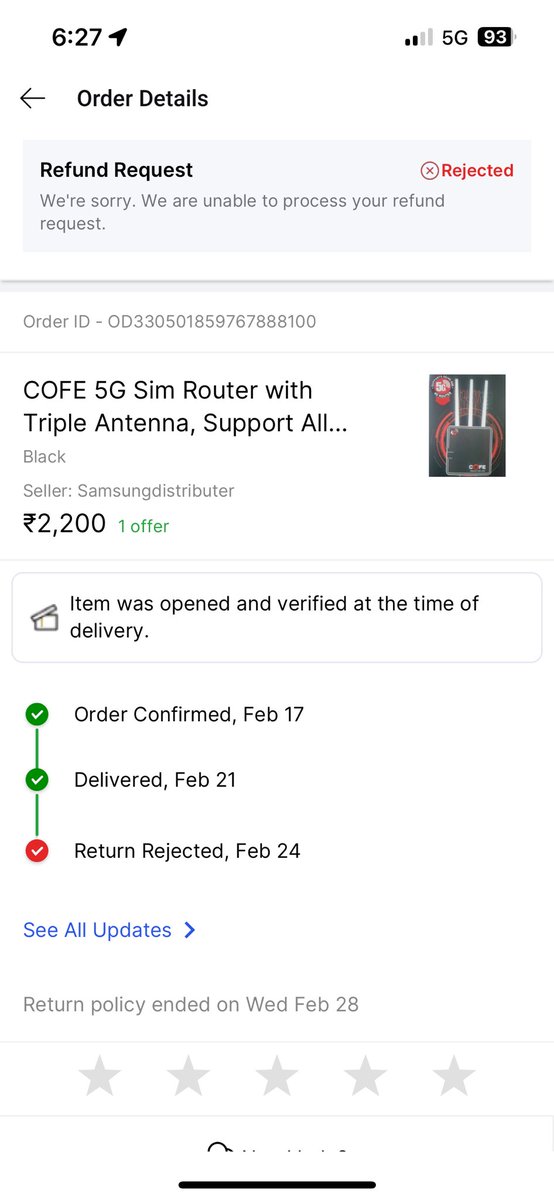 MonuAgroya's tweet photo. @flipkartsupport @PrasheddaP There is no solution to my problem, I have been requesting for return since last one month. Every time your officer finds some problem and cancels it. My precious time is being wasted in returning your item. https://t.co/ac78u6iE01