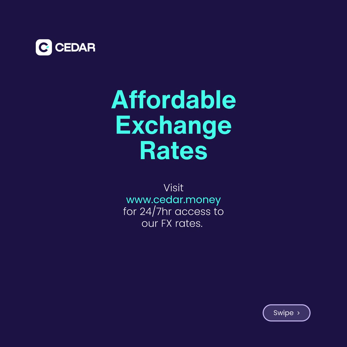 cedar_money's tweet photo. Transform your business with Cedar’s secure, seamless, and speedy payment solution.
Unlock new opportunities and simplify your transactions today. 🚀💵🌍
#CederAwareness #PaymentsSolution #EmpoweringBusinesses #SME #GlobalTransactions #AfricanBusinesses https://t.co/6FGsUq8TEg