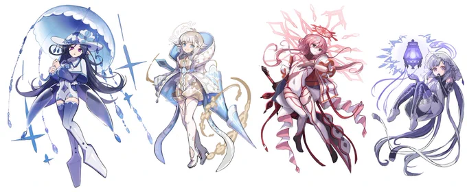 一番は衣装デザインとかキャラクターデザインしたいです〜!!他にもmvとかゲーム関連とかキービジュアルなどなどのお仕事とか…色々やりたいなあ… #欲望はぜんぶ口に出したほうが仕事につながる 