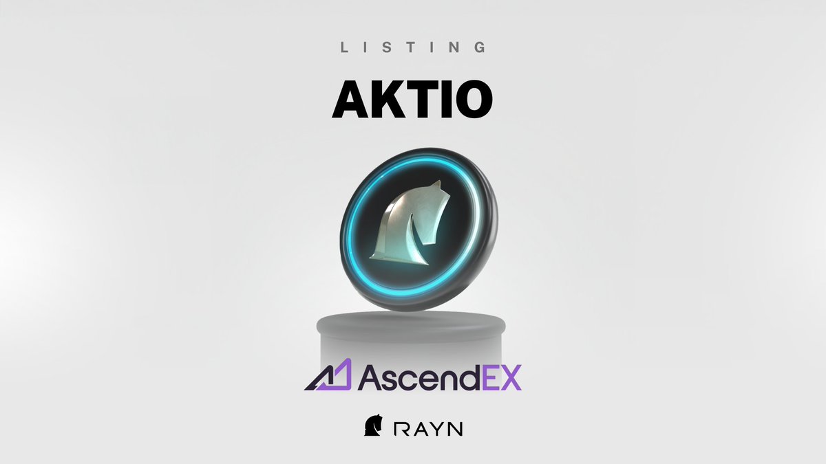 #ListingAlert We are pleased to announce that #AKTIO is officially live and trading on <a href="/AscendEX_/">AscendEX</a>  

👉#Listing details : ascendex.com/en/cashtrade-s… 

Let's❤️&amp; 🔁#LFG