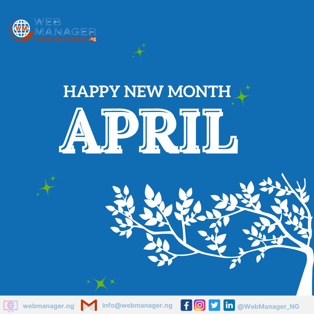WebManager_NG's tweet photo. Happy New Month,dear fans! ,As we step into,April Let's embrace new beginnings, fresh opportunities,and endless possibilities!May this month bring you,success,and all the positivity your heart desires.
For more information visit, https://t.co/chlx1kltt4
#bazecity #webmanager https://t.co/31bDUXW39q