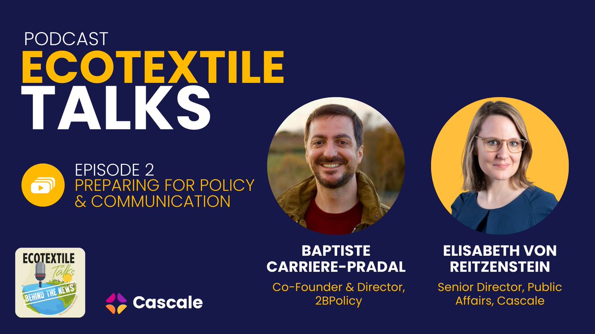 🎙️ In the latest Ecotextile Talks podcast episode, we dive deep into preparing for and complying with the new EU #legislation in order to responsibly communicate #sustainability information. Listen here: ecotextile.com/2024040131871/…