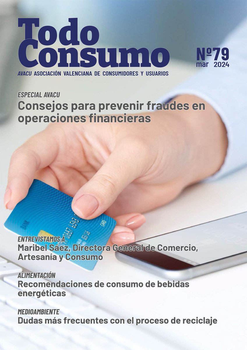 AVACUconsumo's tweet photo. En el último número de nuestra revista #TodoConsumo, desde #AVACU, junto con la Federación @CECUconsumo , reclamamos el derecho a un suministro energético asequible y no contaminante para todas las personas 👉 https://t.co/NrJpBLg661
#eficienciaenergética #DemocraciaEnergética https://t.co/P0TvBszChG