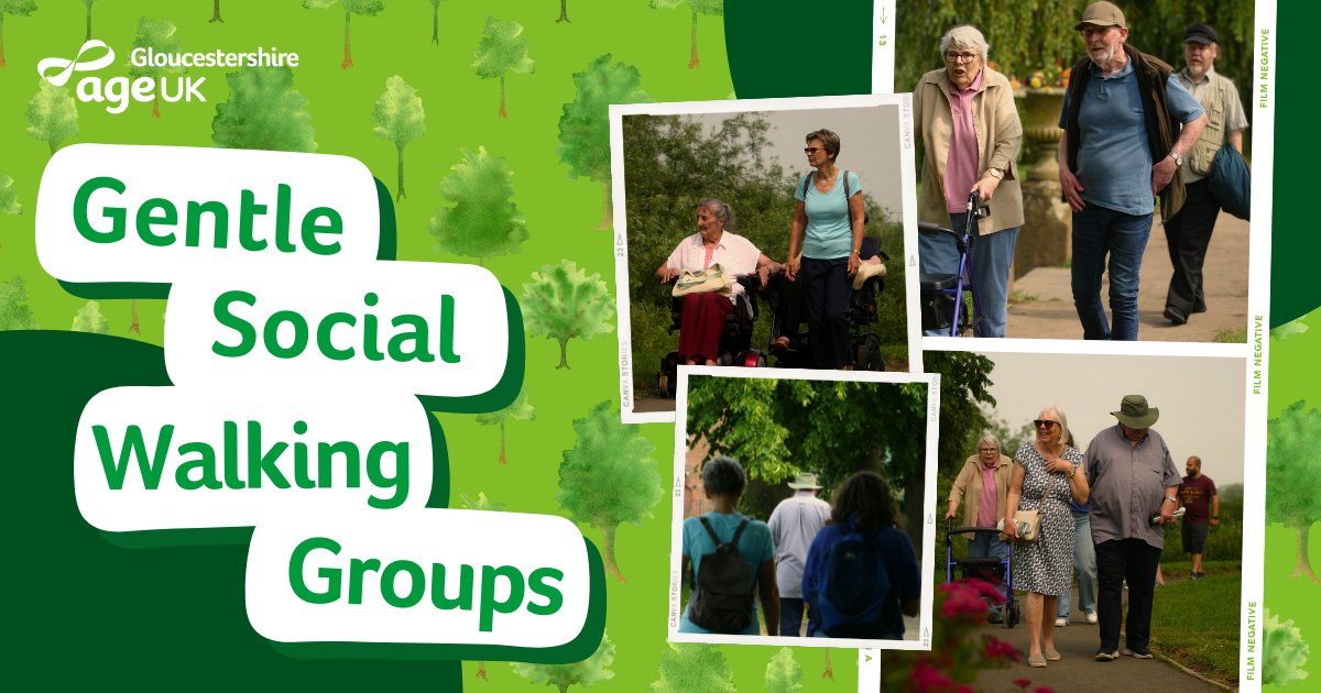 Want to get out and about and meet new people this spring? 🌳 Then why not join one of our Weekly Walking Groups? 👇 On either a Monday or a Friday, you can join us for gentle walk around Tewkesbury. 🍃 If you are interested, visit our website at ageuk.org.uk/gloucestershir… 🧑‍💻