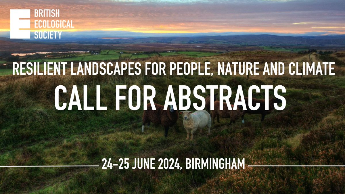 Don't miss your opportunity to submit your abstract to be part of our programme for the Resilient Landscapes for People, Nature and Climate symposium.

Submit before the deadline of 17:00 (BST) Thursday 4 April.

📝👇
forms.office.com/Pages/Response…
