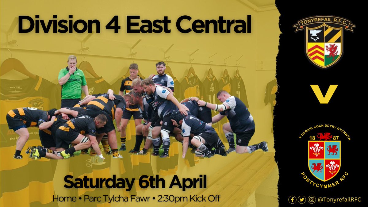 🚨FIXTURE ANNOUNCEMENT🚨 It’s the last home game of the season on Saturday as we welcome @PontycymmerR to Parklands Come along and support the boys as it’s always appreciated 🖤🧡