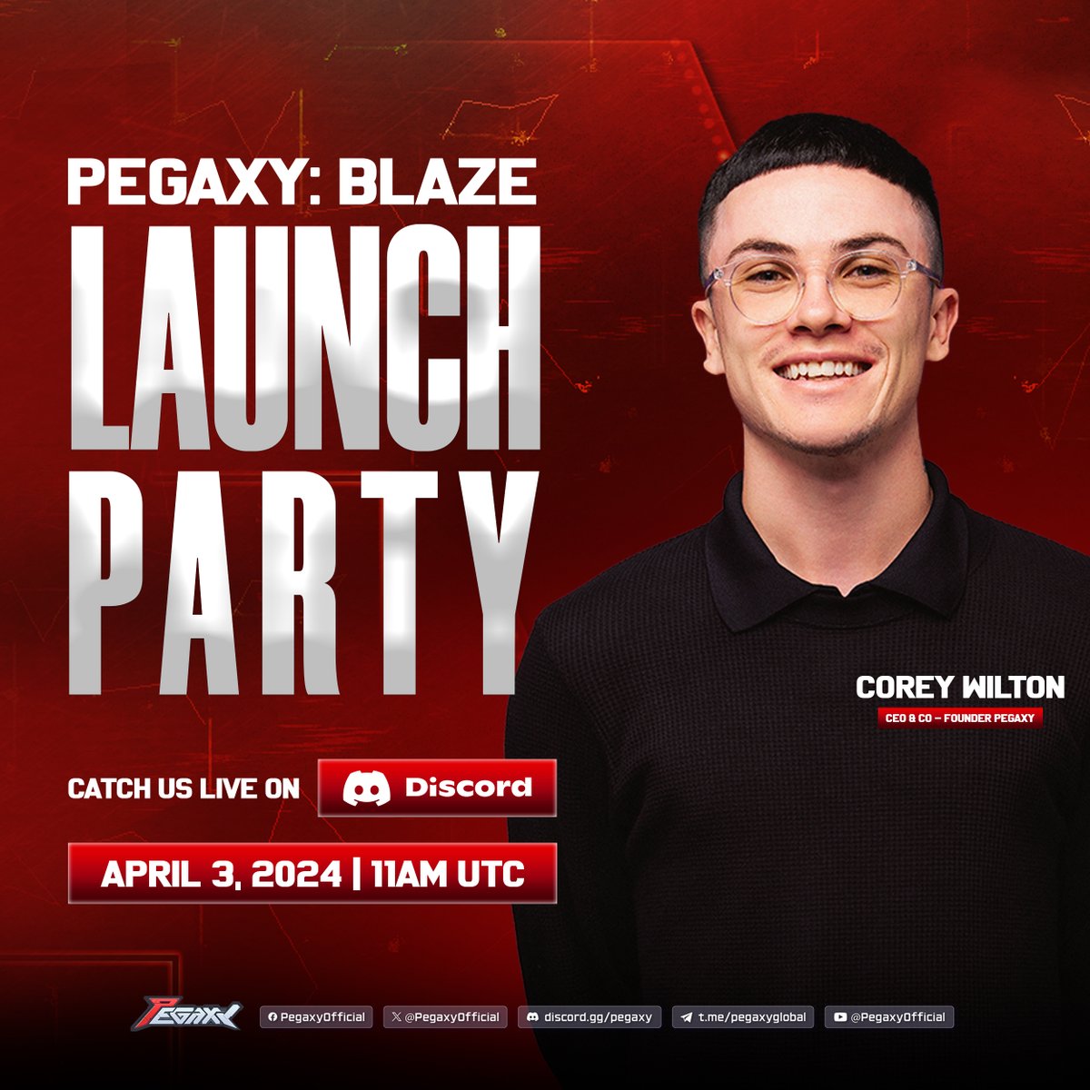 PegaxyOfficial's tweet photo. Pegaxy: Blaze Alpha Release! 🔥

You're all invited to the Pegaxy: Blaze Launch Party happening tomorrow, April 3rd at 11 am UTC in the Pegaxy Discord.

Join us for an exciting discussion on the Swapping Campaign, the start of our first competitive season, exclusive day 1 guild benefits, and much more! 🚀

Let's come together, have some fun, and maybe even share a few surprises along the way.

See you there! 👀