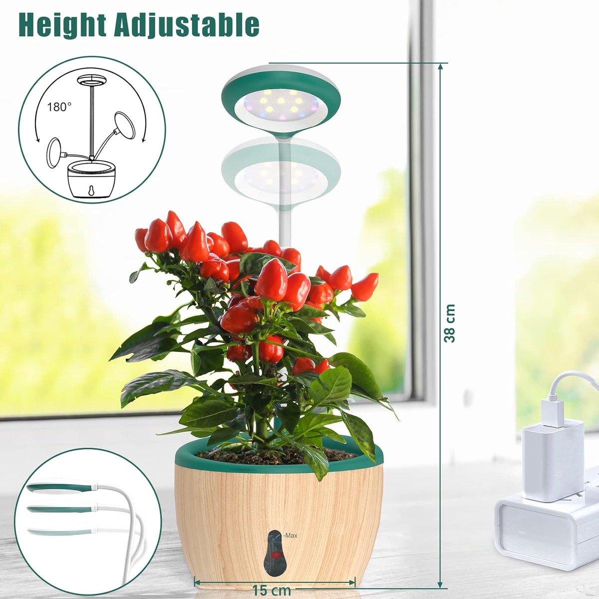HyechoTools's tweet photo. The lights are removable, and useful when changing the soil or washing the pots.🤳
Know more here👉https://t.co/Mh4OIqHgua https://t.co/kZOY3MpYVE