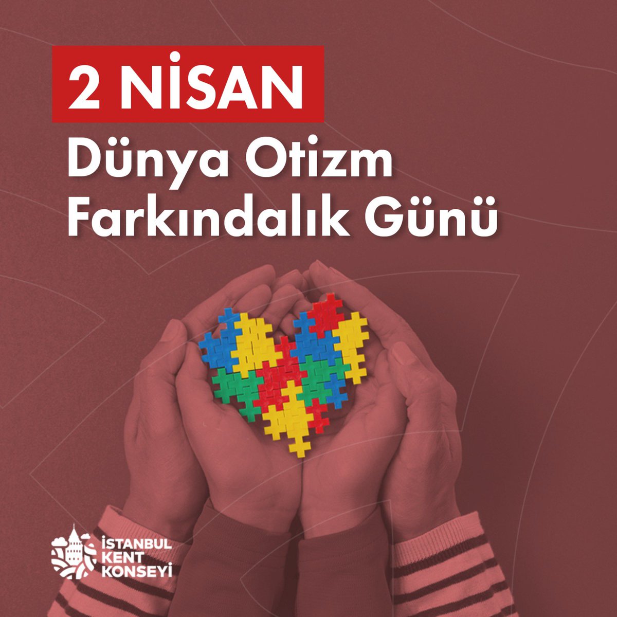istkentkonseyi's tweet photo. Bu gün Dünya Otizm Farkındalık Günü, Otizm eksiklik değil farklılıktır! 

#İstanbulKentKonseyi  #otizmekırmızıışıkyak https://t.co/SVnFbCbPyV