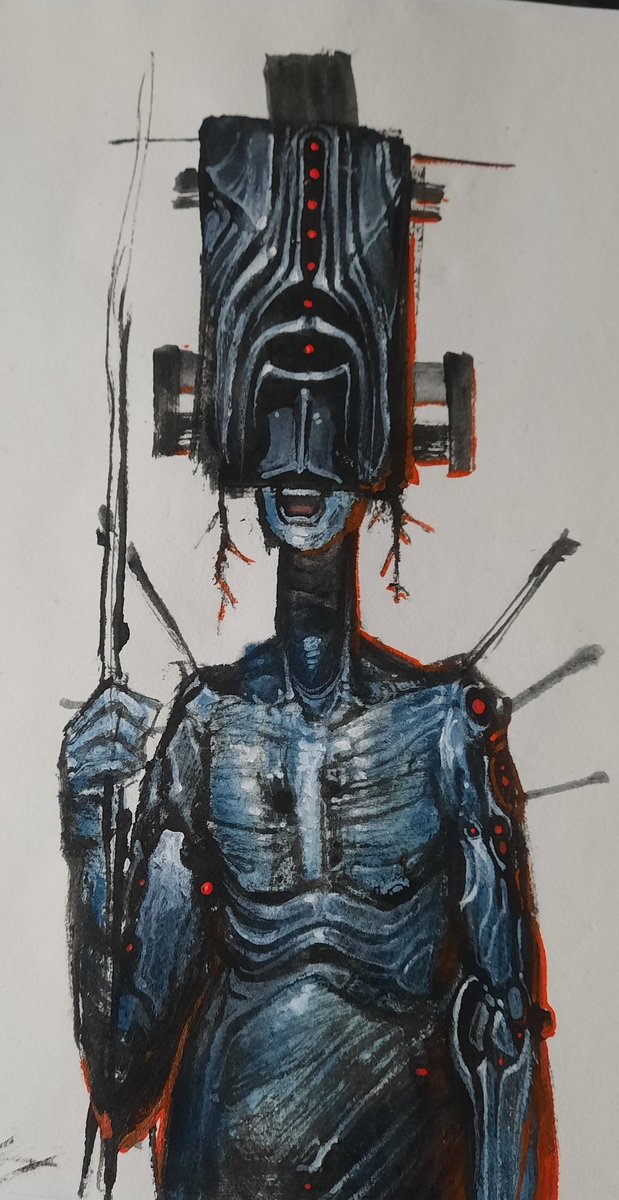 New painting in a new sketchbook