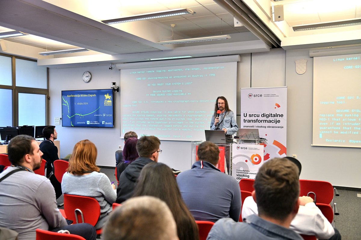 Greetings cybersecurity collective,
lectures (bsideszagreb.srce.hr/schedule/) and photos (flickr.com/photos/srcehr/…) are available.

Deep appreciation to our exceptional lecturers, sponsors, and attendees!

Powered by <a href="/SrceHr/">Srce</a> 
Sponsored by <a href="/helpnetsecurity/">Help Net Security</a> and <a href="/Divertosecurity/">Diverto security</a> 

#bsides