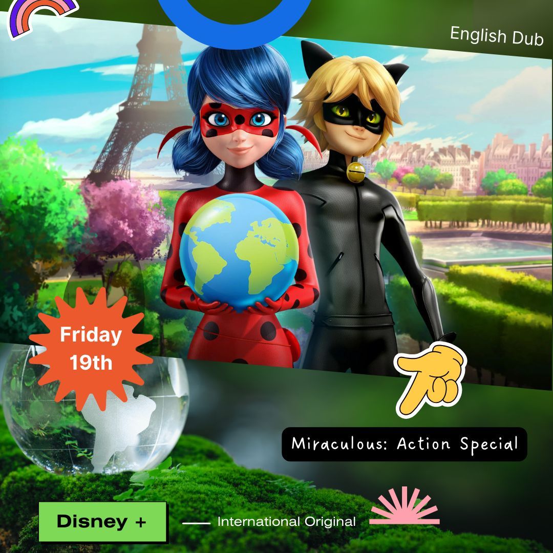 Did you hear that Miraculous: Action Special arrives on #DisneyPlus on 17th April, just before EARTHDAY. 

EARTHDAY is about promoting recycling, reducing plastic and much more. 

To find out more, please visit buff.ly/3TF4m0k or buff.ly/412aulH