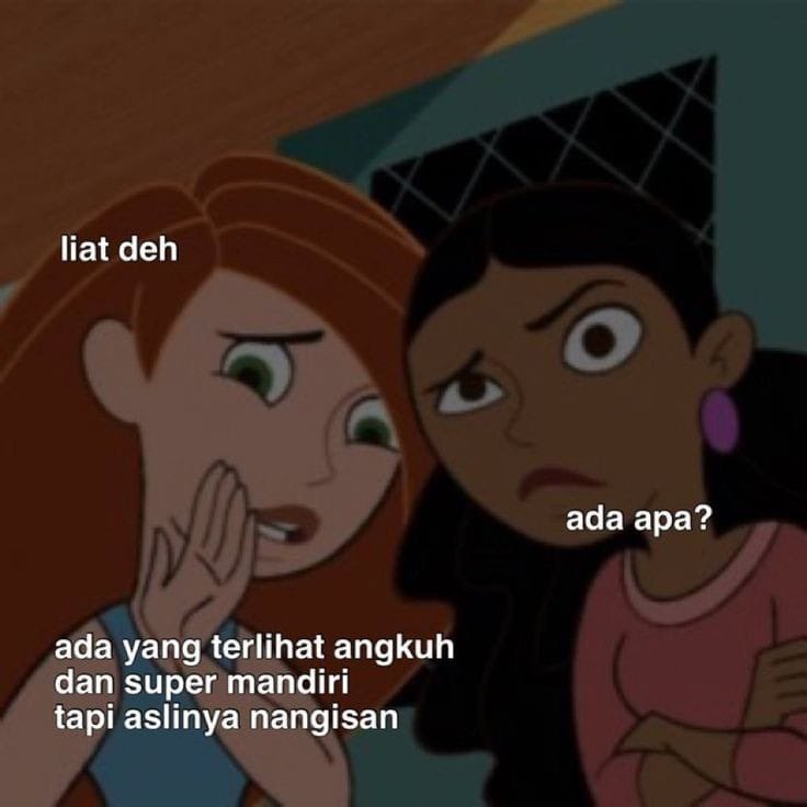 aku aslinya cengeng kalau udah cape banget.
