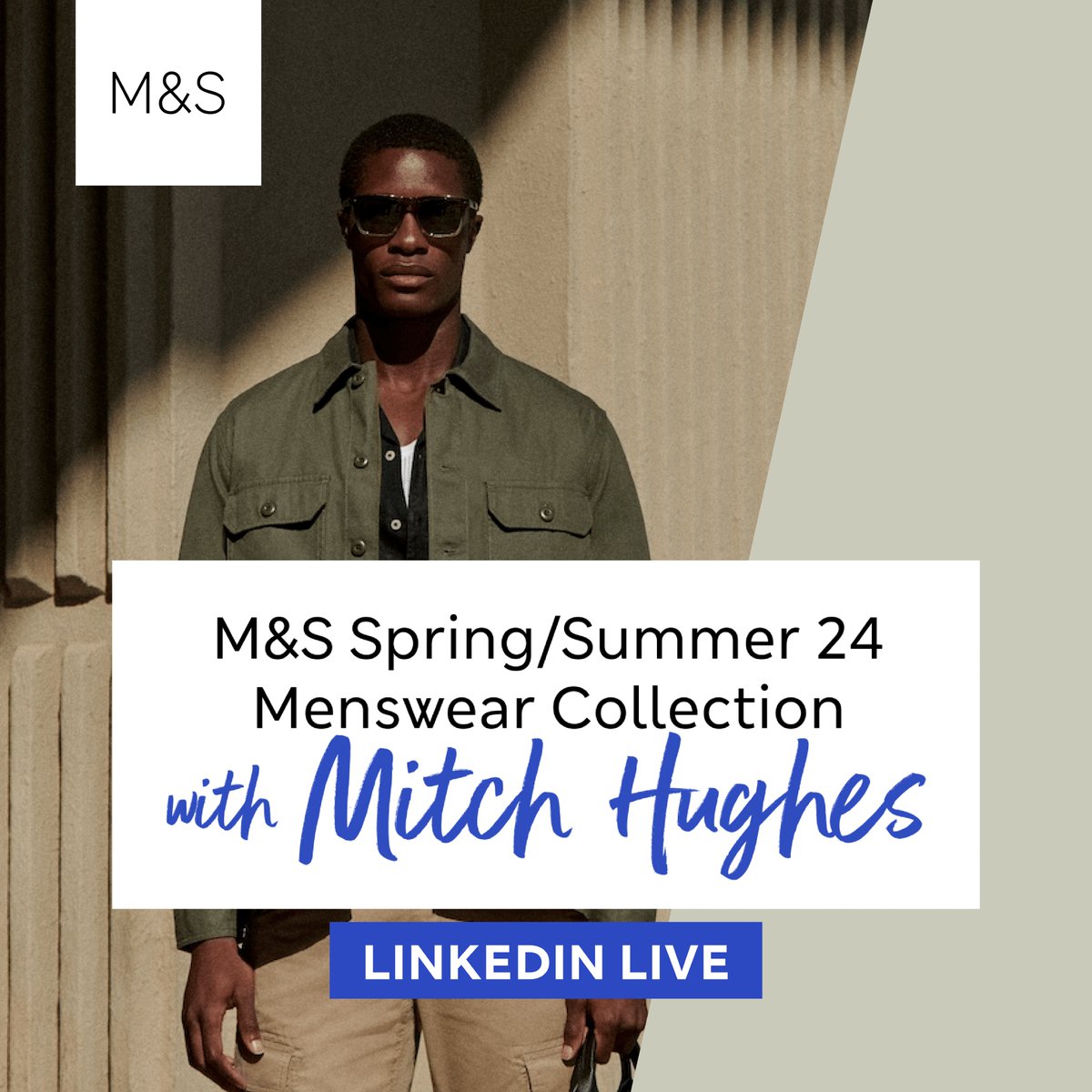 🗓️Date for your diary Join us this Thursday for our upcoming LinkedIn Live as we take a deeper dive into our NEW SS24 Menswear collection with our Director of Menswear, Mitch Hughes. 📍 LinkedIn Live: bit.ly/3U45DQc 🗓 Thursday 4th April 🕰 12pm #SS24 #NotJustAnyNews