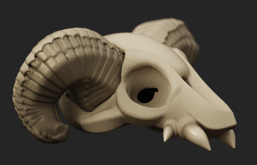 Low-effort CSG dragon skull, made with MagicaCSG.