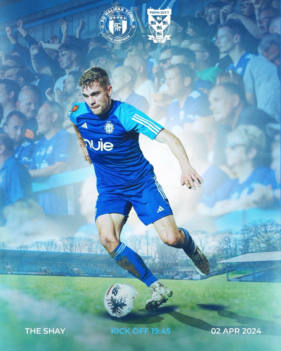 FCHTOnline's tweet photo. 💥 WE’RE GAME ON | 

𝐈𝐓’𝐒 𝐌𝐀𝐓𝐂𝐇𝐃𝐀𝐘 🔥

🆚 York City
⏰ KO 19:45
🏟️ The Shay
💰 Cash ONLY on the turnstile 
🎟️ Adult £21, Concession £18, 12-17s £9, U12s £4

#Shaymen | AL https://t.co/TNBBTHTr68