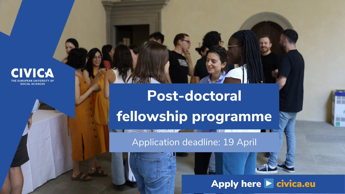 📣Have you heard of our post-doctoral fellowship programme? Post-doctoral members from @Unibocconi @ceu @EUI_EU @Sciencespo @SNSPA_oficial are invited to apply to spend up to 10 months at a CIVICA partner institution Find out more & apply here 👉 loom.ly/Iy-RY04