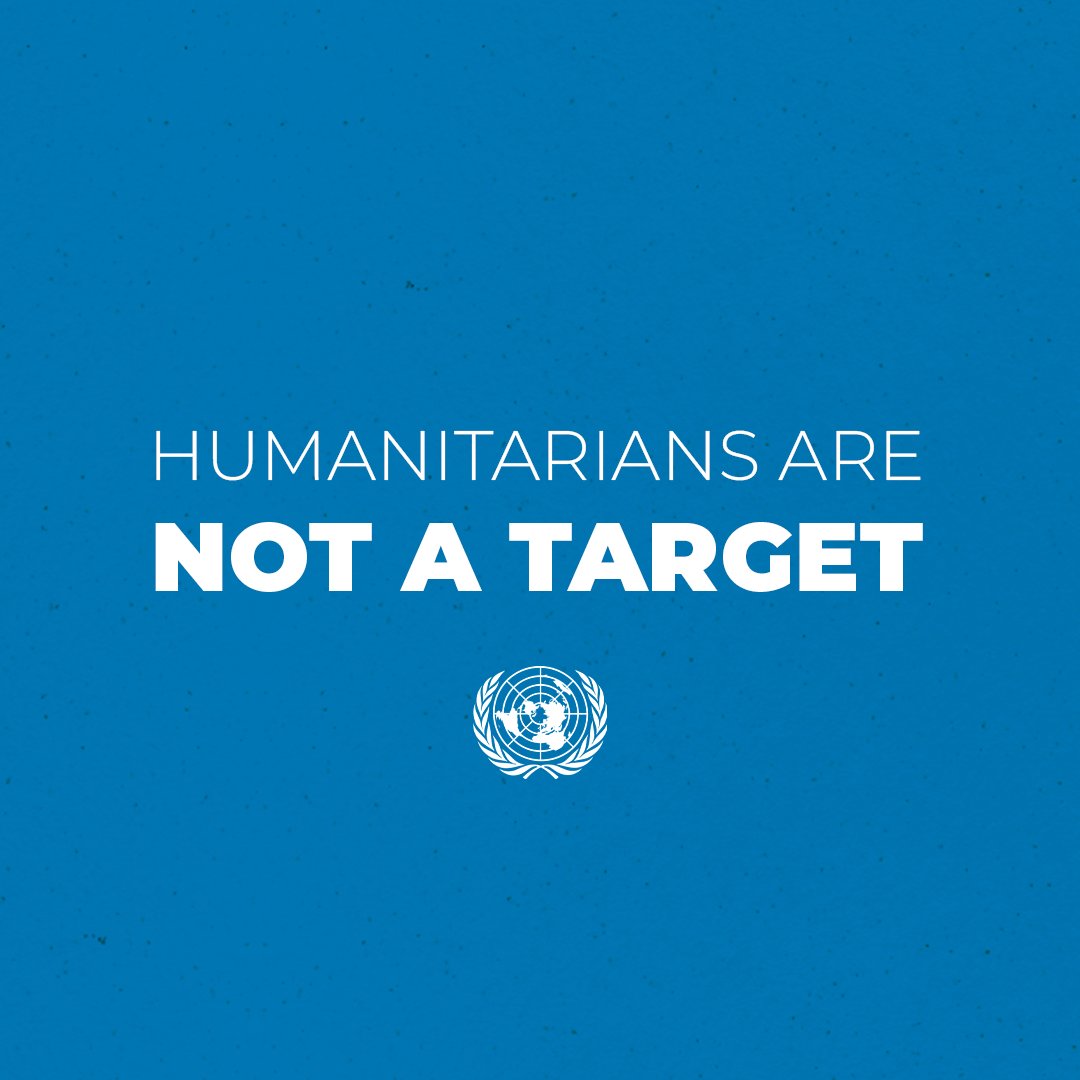 Hospitals are #NotATarget. Schools are #NotATarget. Children are #NotATarget. Civilians are #NotATarget. Humanitarians are #NotATarget.