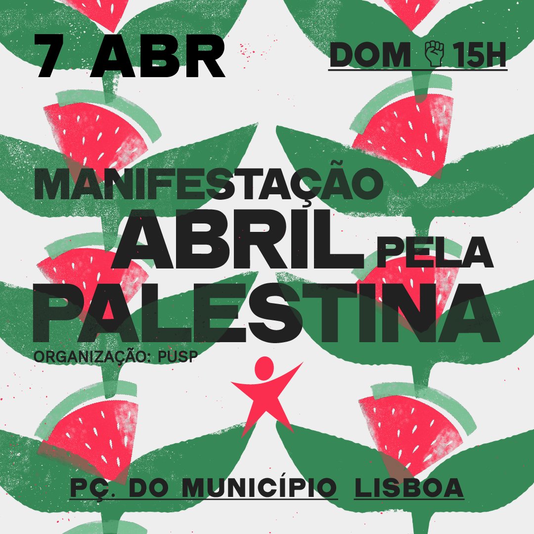 Voltamos a marchar pelo cessar-fogo na Palestina, já no dia 7. O genocídio na Palestina continua. O cessar-fogo, o reconhecimento do Estado palestiniano e o fim do apartheid são as únicas soluções de paz. No mês da liberdade, o Bloco não falta à chamada pela solidariedade.