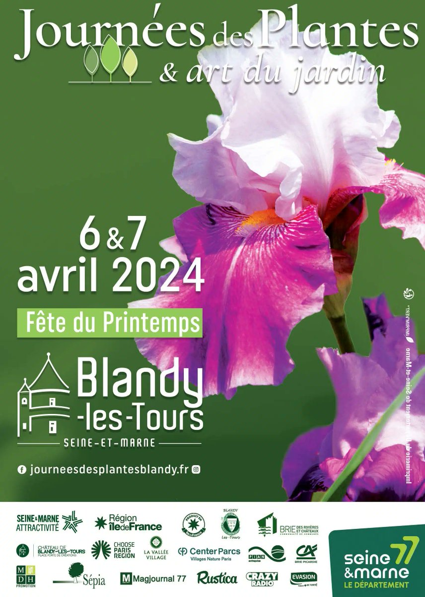 #Exposition Les Journées des plantes et art du jardin reviennent ce weekend au château de Blandy ! 👉 une centaine d'exposants, pépiniéristes, producteurs et artisans partageront leur savoir-faire et leur remarquable production de fleurs... ➕ d'infos ⤵…