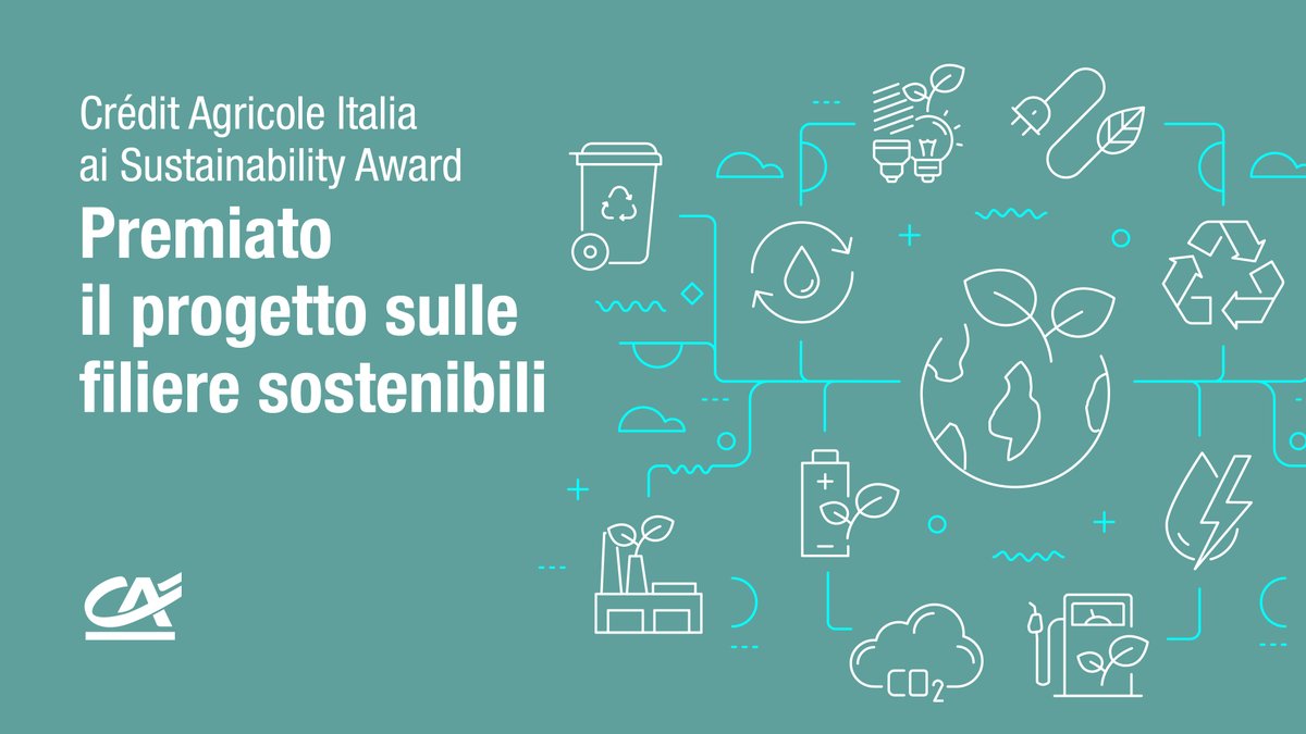 CA Italia protagonista al Sustainability Award di Legalcommunity: premiato nella categoria Banking e Finance il progetto “Supply Chain Finance”, che propone un approccio innovativo e sostenibile alle relazioni di filiera, creando nuove opportunità di sviluppo per le imprese.