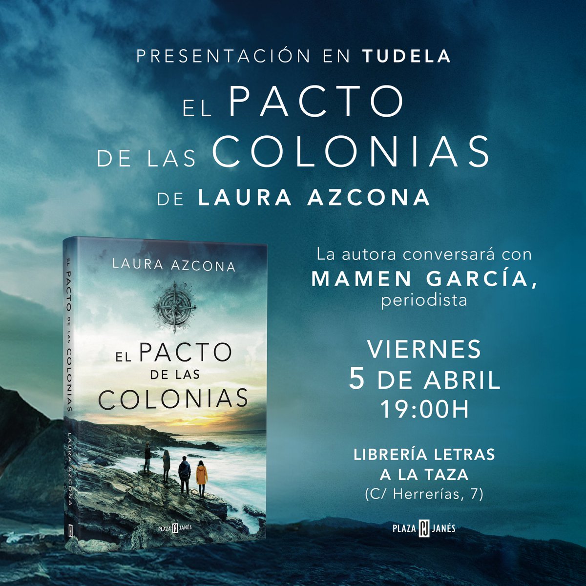 ¿Nos vemos este viernes en Tudela? <a href="/MamenGMS/">Mamen García Moreno</a> y servidora estaremos en la librería <a href="/Letrasalataza/">Letras a la taza</a> 
<a href="/PlazaYJanes/">Plaza&Janes Lectores</a> <a href="/penguinlibros/">Penguin España 🐧📚</a>