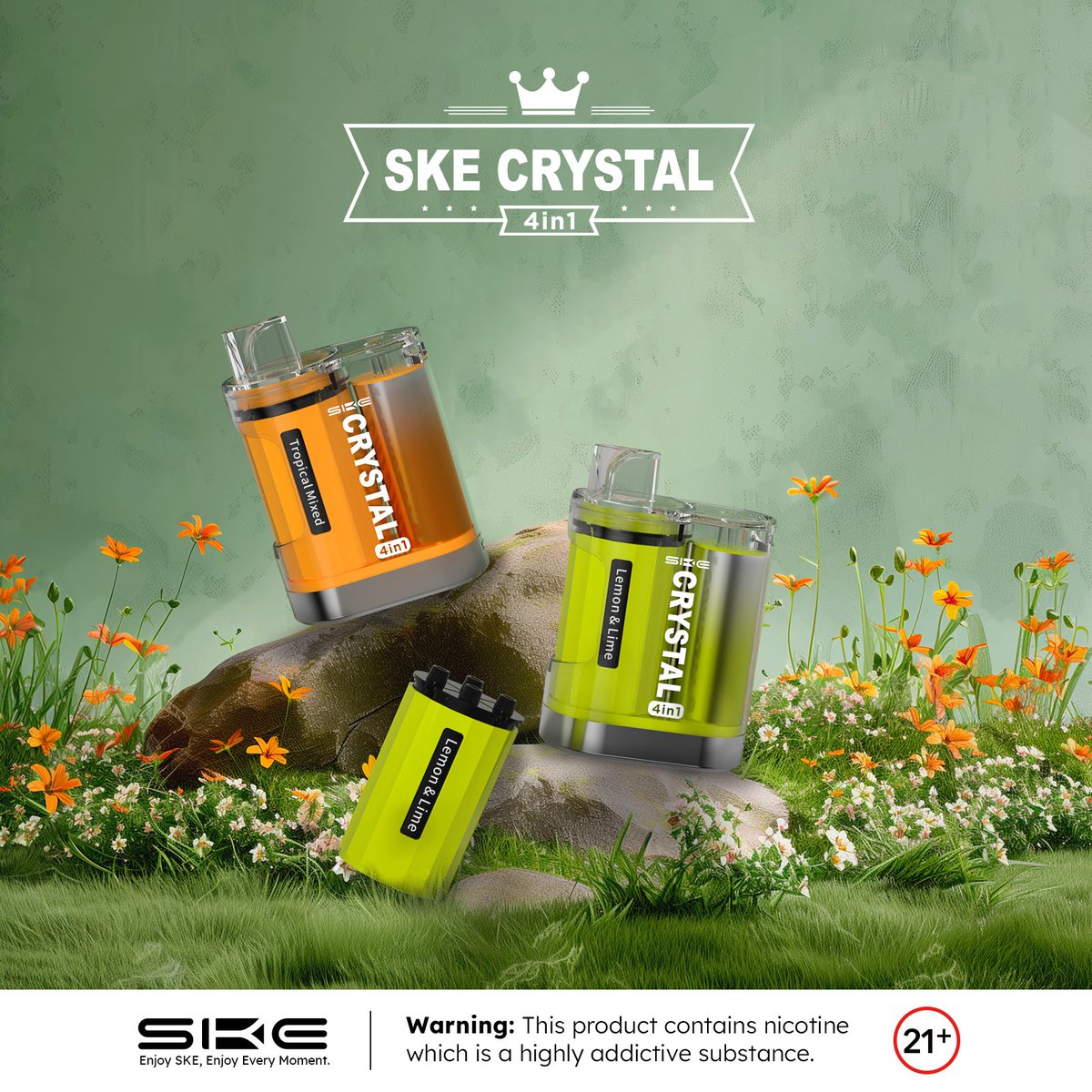 Explore the great outdoors with #skecrystal4in1! 🌿

Warning: This product contains nicotine which is a highly addictive substance. You must be 21+
#skevape #ske #vapelove #vapefam #vapefamilyuk #vapefams #vapedaily #skecrystal