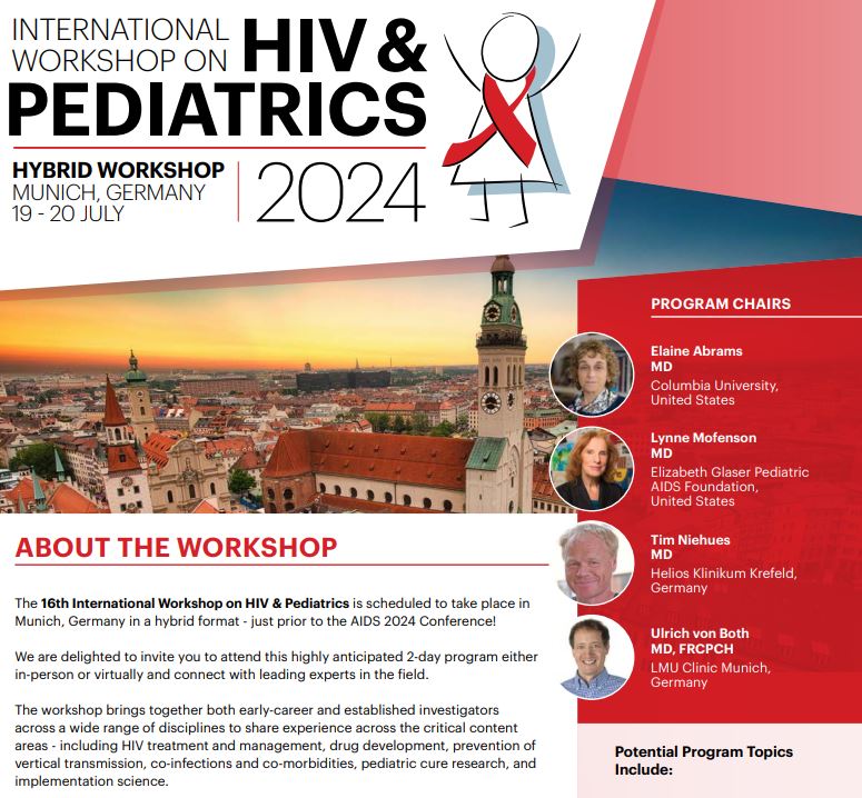 REMINDER, 19-20 July🗓️register for the @Academic_MedEdu hybrid International Workshop on HIV & Pediatrics. virology.eventsair.com/online-meeting…… #ReachAllChildren #HIVPED
