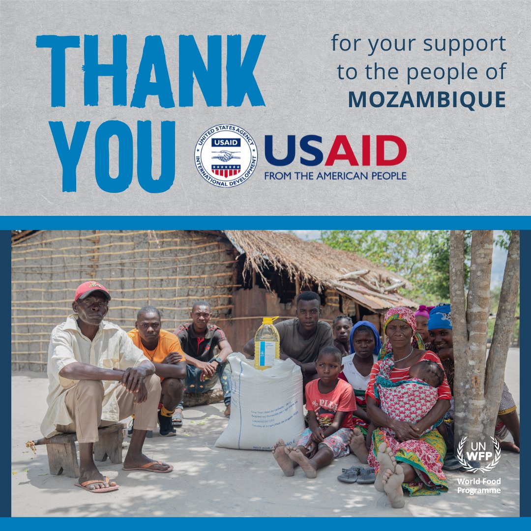 .#CaboDelgado 📍 Amade Juma Abdala and his family resettled in Mocimboa da Praia in 2023. Today, they're rebuilding their lives with vital food assistance, a lifeline made possible by the support of @USAIDSavesLives @USAID 🇲🇿🤝🏿🇺🇸