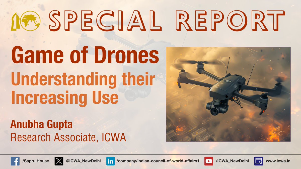 #Drones are dual use #technology as on one hand drones can be put to legitimate civilian use but on the other hand their increasing deployment by states and non-state actors in conflict situations comes with its own associated risks for #international security environment. Read…