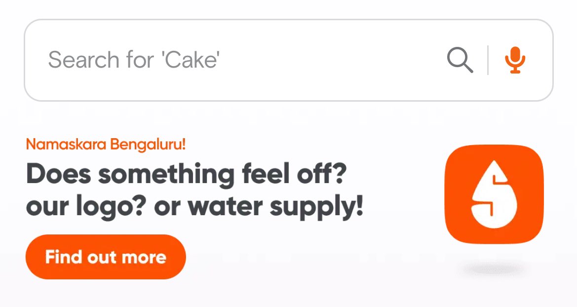The water crisis in Bangalore is a matter of grave concern. The folks at Swiggy going beyond merely providing food & groceries to their users is commendable.

#bangalore #watercrisis #swiggy #savewater