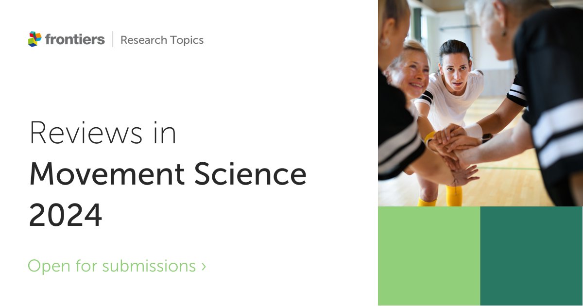 🌟Join us in exploring the latest advancements in Movement Science! 💃🏽🏃🏻‍♂️ Check out the link for more details: frontiersin.org/researchtopic/… 🌐 #Research #MovementScience #CallForPapers