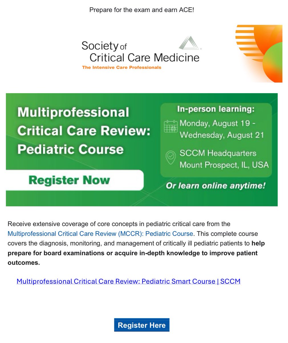 It’s #PedsICU Board Review Time! bit.ly/pedsicuboardre… Come join me, @BasuND22 @DrAsyaAgulnik @jerjohzimm @RobyKhemaniMD @JennMuszynskiMD @hmushay & many more in #Chicago! See you there.