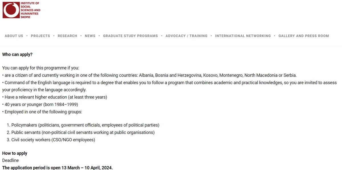 Apply! 8 days left to join the young professionals programme in 🇲🇰—GENDER EQUALITY EDUCATION FOR PRACTITIONERS, FROM THEORY TO POLICY IMPLEMENTATION. The programme welcomes candidates from all Western Balkans countries to apply. For more info watch 📽️ 👇 fb.watch/rby_WNlPuN/